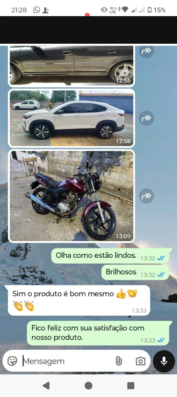 Conversa de cliente com o produtor sobre a Resina Extreme